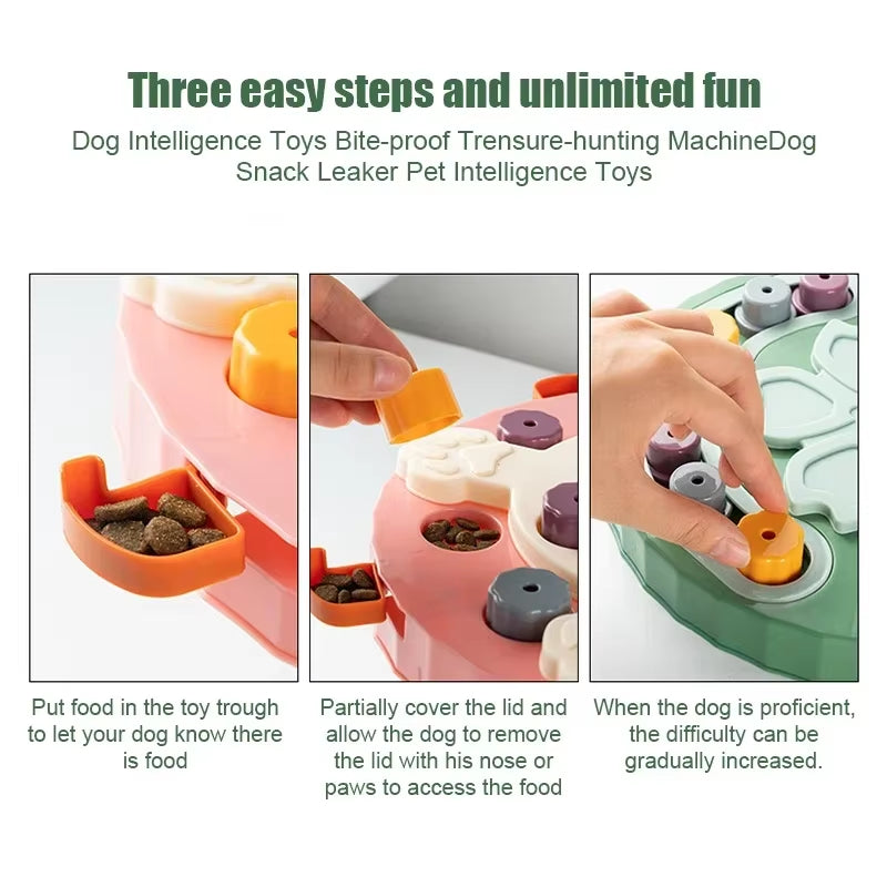 Dog Puzzle Toys Slow Feeder Interactive Increase Puppy IQ Food Dispenser Slowly Eating Nonslip Bowl Pet Cat Dogs Training Game